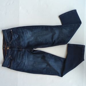 Lee Midrise Fit Distressed Cropped Ankle Jeans 6M Blue